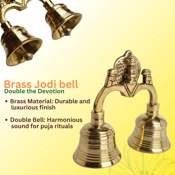 Gold_Brass_Handcrafted_Pooja_Bell_Jodi