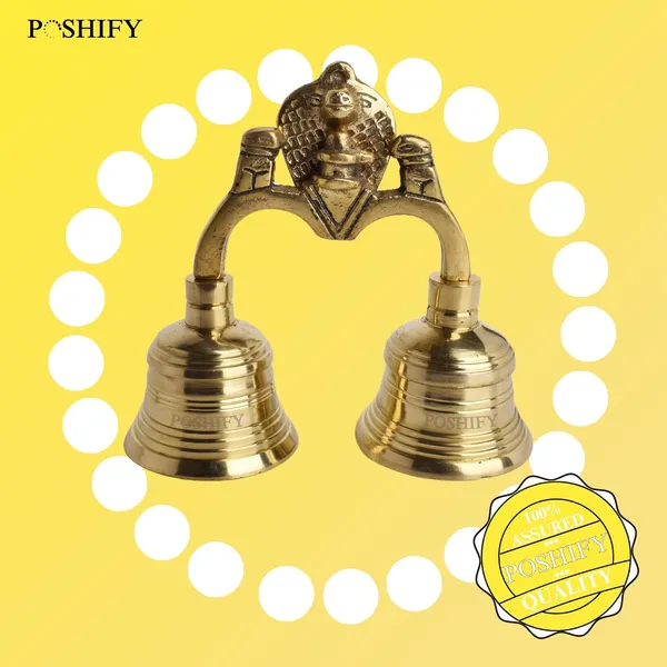 Gold_Brass_Handcrafted_Pooja_Bell_Jodi