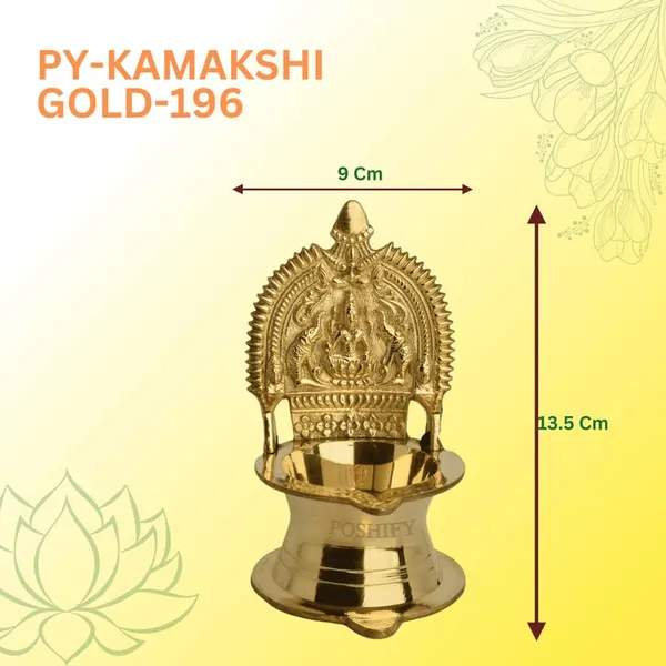 Gold_Brass_Elegant_Kamakshi_Designed_Diya_Holder