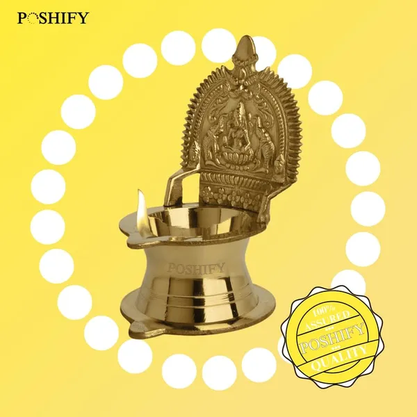 Gold_Brass_Elegant_Kamakshi_Designed_Diya_Holder