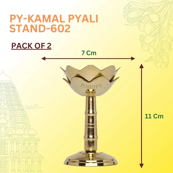 Pack_Of_2_Gold_Brass_Elegant_Lotus_Shaped_Kamal_Pyali_Diya