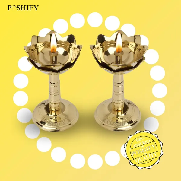 Pack_Of_2_Gold_Brass_Elegant_Lotus_Shaped_Kamal_Pyali_Diya