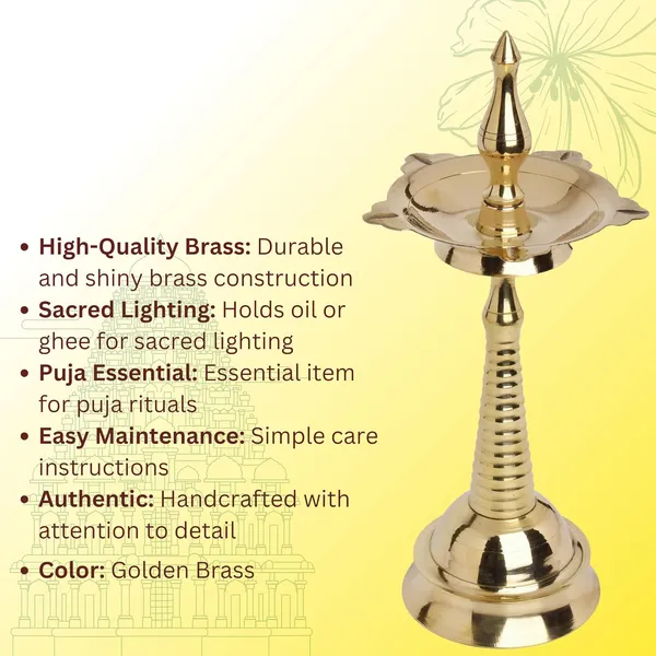 Pack_Of_2_Gold_Brass_Kerala_Deep_With_5_Diya