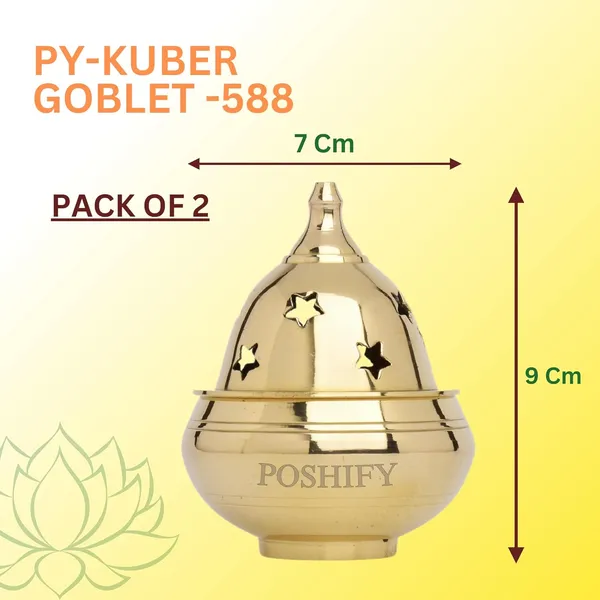 Pack_Of_2_Gold_Brass_Elegant_Kuber_Goblet_Diya