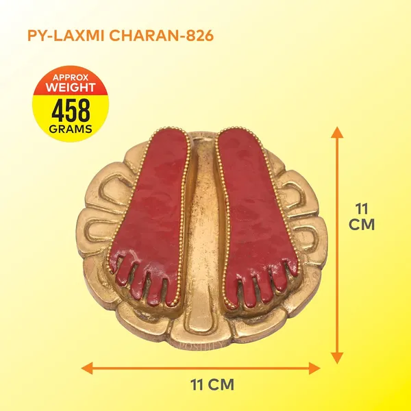 Golden_Brass_Laxmi_Mata_Charan_Paduka_Temple