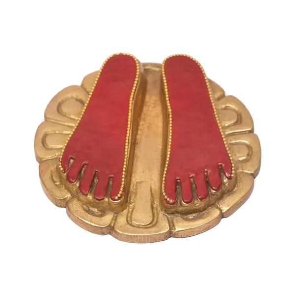 Golden_Brass_Laxmi_Mata_Charan_Paduka_Temple
