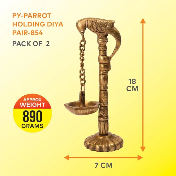 Golden_Brass_Premium_Hanging_Parrot_Designed_Diya_Pack_Of_2
