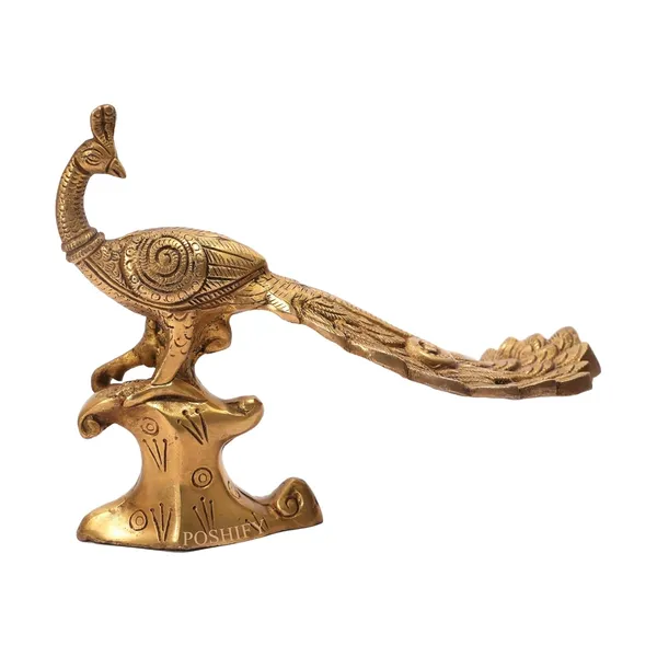 Golden_Brass_Elegant_&_Premium_Peacock_Showpiece_Count_Of_1