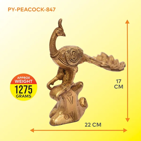 Golden_Brass_Elegant_&_Premium_Peacock_Showpiece_Count_Of_1