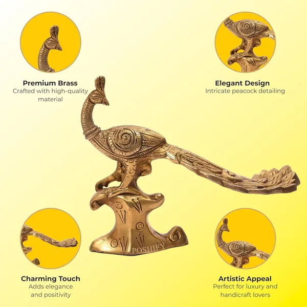 Golden_Brass_Elegant_&_Premium_Peacock_Showpiece_Count_Of_1