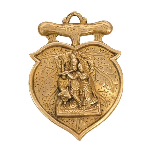 Golden_Brass_Beautiful_Radha_Krishna_Wall_Hanging