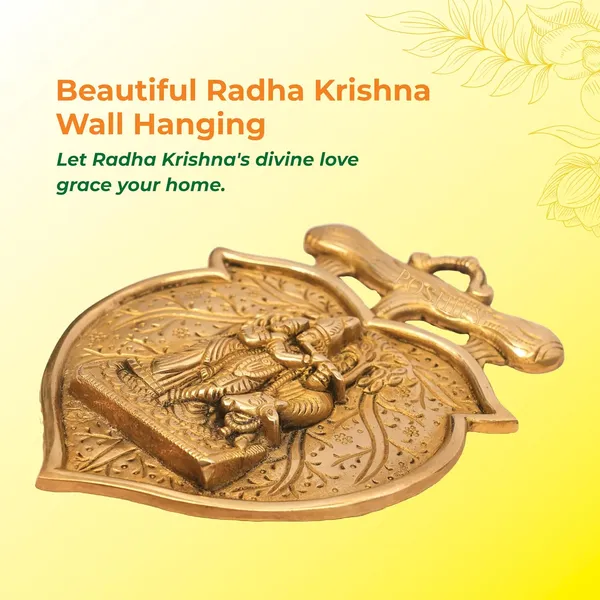 Golden_Brass_Beautiful_Radha_Krishna_Wall_Hanging