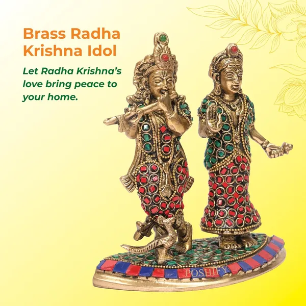 Golden_Brass_Radha_Krishna_Idol_With_Vibrant_Stone_Count_Of_1