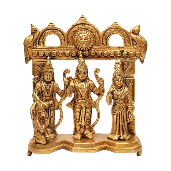 Golden_Brass_Lord_Rama_Statue_Sita_Ram_Lakshman_Hanuman_Idol_Count_Of_1
