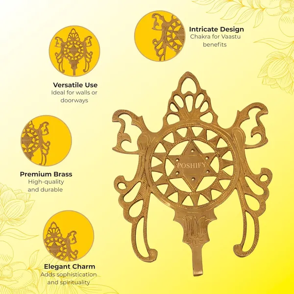 Golden_Brass_Chakra_Vaastu_Door/Wall_Hanging