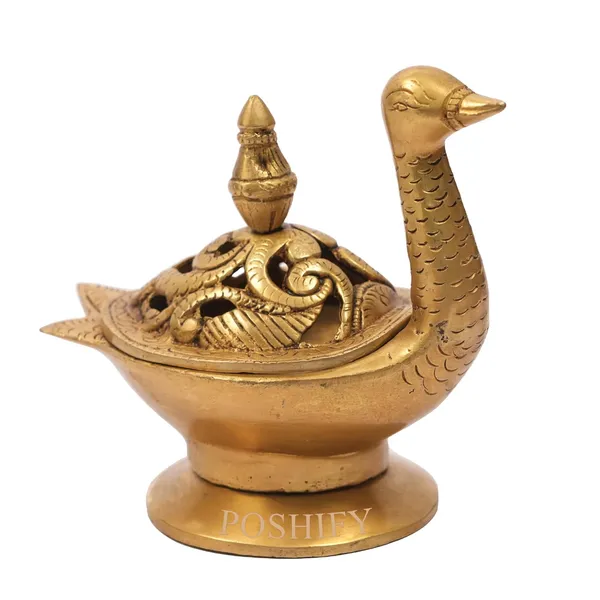 Golden_Brass_Incense_Quirky_Duck_Shaped_Dhoop_Dhani_Holder_Count_Of_1