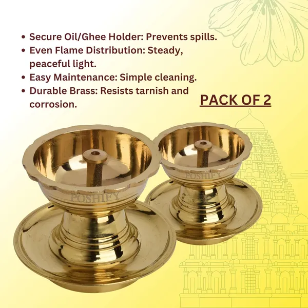 Pack_Of_2_Gold_Brass_Handcrafted_Udupi_Nanda_Diya_Oil_Lamp