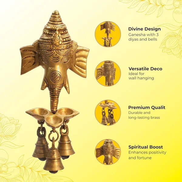 Golden_Brass_Ganesha_Wall_Hanging_With_Diya_And_Bells