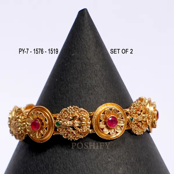Luxury_Gold_Plated_Goddess_Laxmi_Design_Pure_Brass_Bangles_for_Women_|_Bangles_Set_|_1489_-_1505_|_Latest_Stylish_Traditional_Kada_Bangles_|_Just_Like_Real_Gold_Jewellery_|_Fashion_|_SET_OF_2
