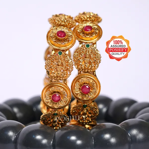 Luxury_Gold_Plated_Goddess_Laxmi_Design_Pure_Brass_Bangles_for_Women_|_Bangles_Set_|_1489_-_1505_|_Latest_Stylish_Traditional_Kada_Bangles_|_Just_Like_Real_Gold_Jewellery_|_Fashion_|_SET_OF_2