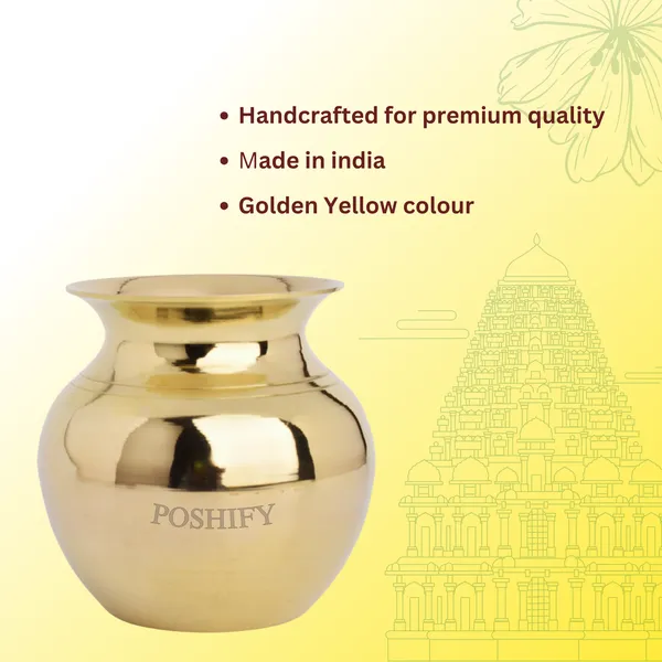 Gold_Brass_Handcrafted_Sacred_Madrasi_Lota/Kalash_Water_Pot