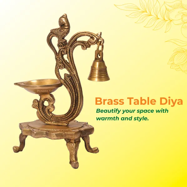 Golden_Brass_Premium_Pooja_Diyas_&_Lanterns_Pack_Of_2