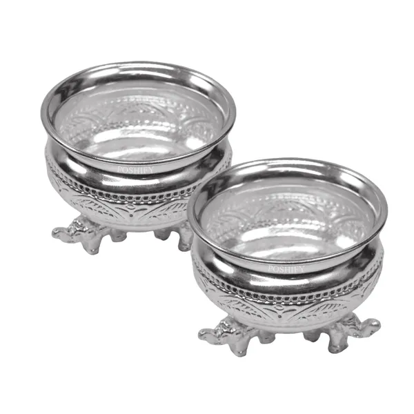 Pack_Of_2_German_Silver_Elephant_Leg_Bowl_Set