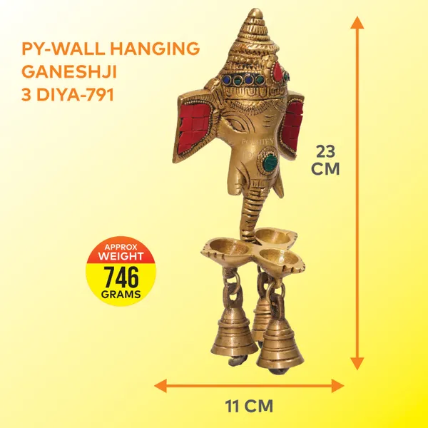 Golden_Brass_Ganesha_Wall_Hanging_With_Diyas_And_Bells