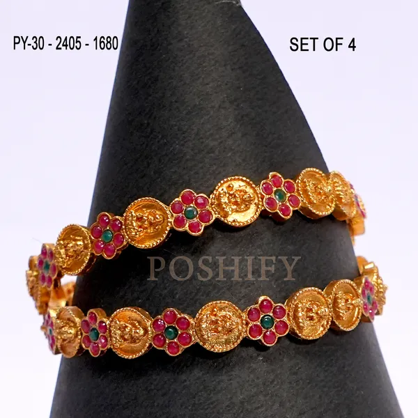 Luxury_Gold_Plated_Goddess_Laxmi_Design_Pure_Brass_Bangles_for_Women_|_Bangles_Set_|_1489_-_1505_|_Latest_Stylish_Traditional_Kada_Bangles_|_Just_Like_Real_Gold_Jewellery_|_Fashion_|_SET_OF_2