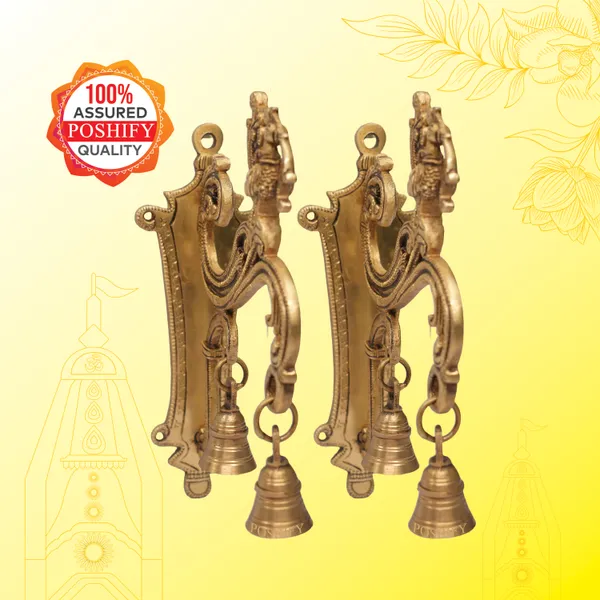 Golden_Brass_Premium_Traditional_Wall_Hanging_Bracket_Pack_Of_2
