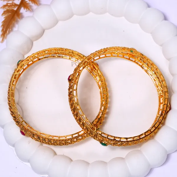 Luxury_Gold_Plated_Pure_Brass_Bangles_for_Women_|_Bangles_Set_|_2389_-_2093_|_Latest_Stylish_Traditional_Kada_Bangles_|_Just_Like_Real_Gold_Jewellery_|_Fashion_|_SET_OF_2