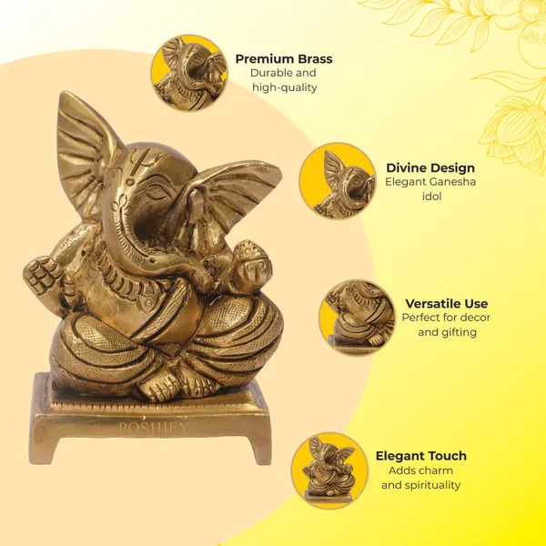Golden_Brass_Ganesha_Idol_|_For_Spiritual_Growth