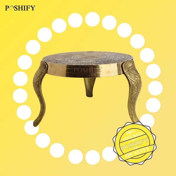 Gold_Brass_Mukali_(3_Leg_Stool)_Sturdy_Stand