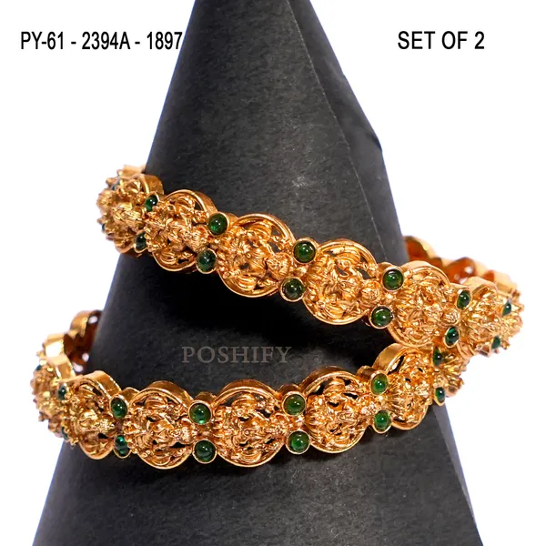 Luxury_Gold_Plated_Goddess_Laxmi_Design_Pure_Brass_Bangles_for_Women_|_Bangles_Set_|_1489_-_1505_|_Latest_Stylish_Traditional_Kada_Bangles_|_Just_Like_Real_Gold_Jewellery_|_Fashion_|_SET_OF_2