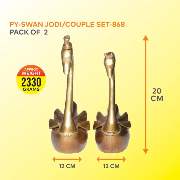 Golden_Brass_Premium_Luxury_Swan_Couple_Pack_Of_2