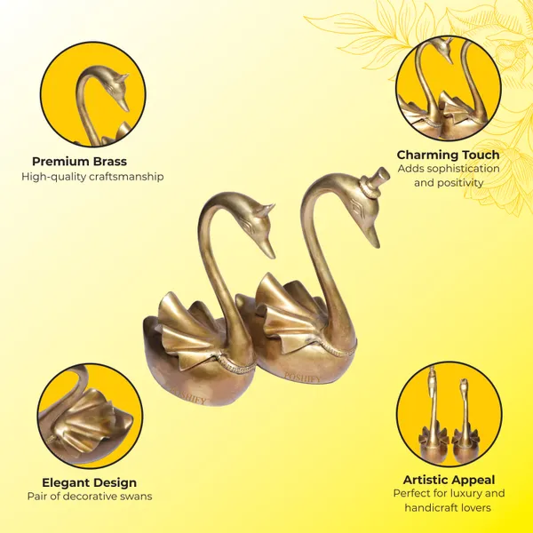 Golden_Brass_Premium_Luxury_Swan_Couple_Pack_Of_2