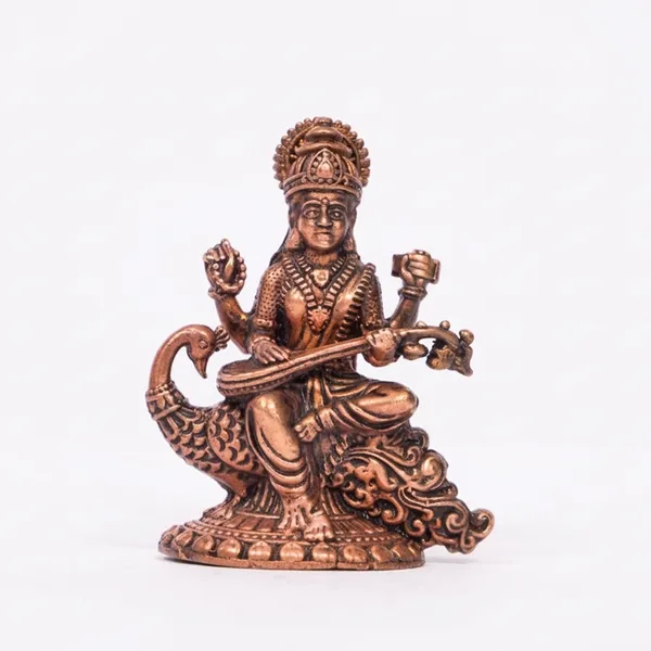 SARASWATHI_MATA_COPPER_IDOL