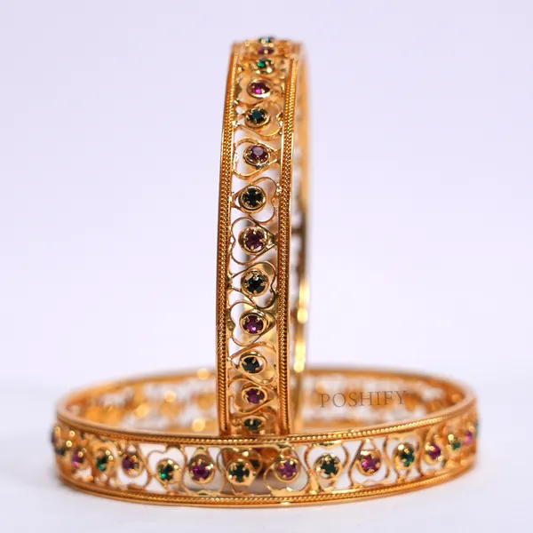 Luxury_Gold_Plated_Pure_Brass_Bangles_for_Women_|_Bangles_Set_|_345_-_1603_|_Latest_Stylish_Traditional_Kada_Bangles_|_Just_Like_Real_Gold_Jewellery_|_Fashion_|_SET_OF_2