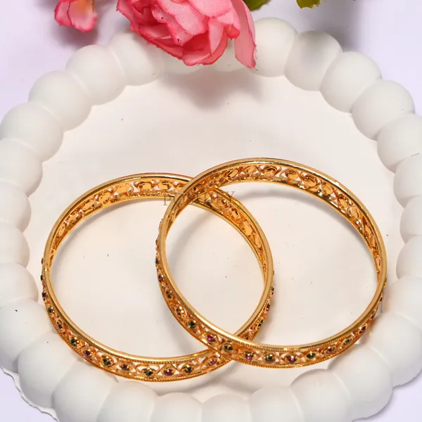 Luxury_Gold_Plated_Pure_Brass_Bangles_for_Women_|_Bangles_Set_|_345_-_1603_|_Latest_Stylish_Traditional_Kada_Bangles_|_Just_Like_Real_Gold_Jewellery_|_Fashion_|_SET_OF_2