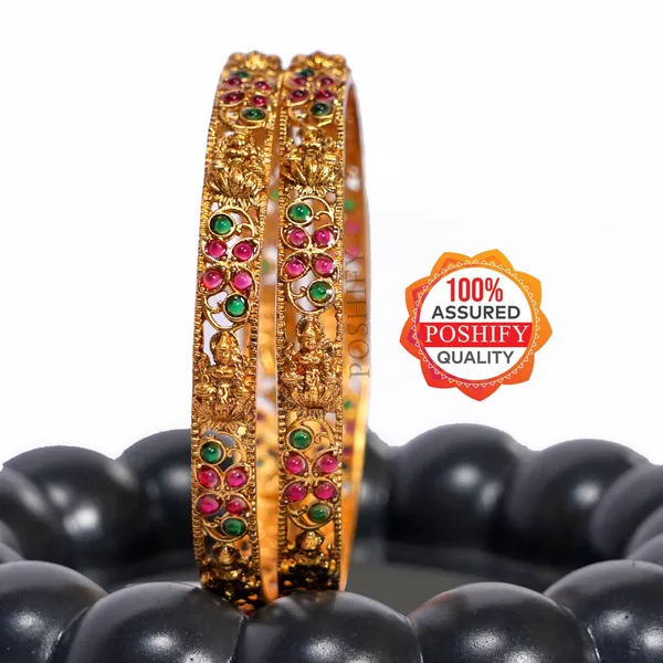 Luxury_Gold_Plated_Goddess_Laxmi_Design_Pure_Brass_Bangles_for_Women_|_Bangles_Set_|_1489_-_1505_|_Latest_Stylish_Traditional_Kada_Bangles_|_Just_Like_Real_Gold_Jewellery_|_Fashion_|_SET_OF_2