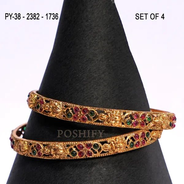 Luxury_Gold_Plated_Goddess_Laxmi_Design_Pure_Brass_Bangles_for_Women_|_Bangles_Set_|_1489_-_1505_|_Latest_Stylish_Traditional_Kada_Bangles_|_Just_Like_Real_Gold_Jewellery_|_Fashion_|_SET_OF_2