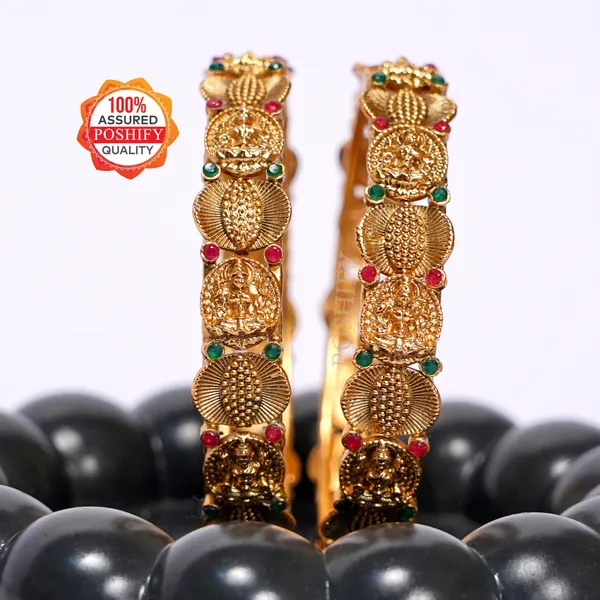 Luxury_Gold_Plated_Goddess_Laxmi_Design_Pure_Brass_Bangles_for_Women_|_Bangles_Set_|_1489_-_1505_|_Latest_Stylish_Traditional_Kada_Bangles_|_Just_Like_Real_Gold_Jewellery_|_Fashion_|_SET_OF_2