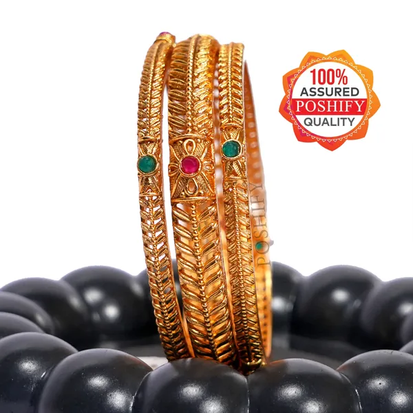 Luxury_Gold_Plated_Pure_Brass_Bangles_for_Women_|_Bangles_Set_|_2139_-_1722_|_Latest_Stylish_Traditional_Kada_Bangles_|_Just_Like_Real_Gold_Jewellery_|_Fashion_|_SET_OF_6