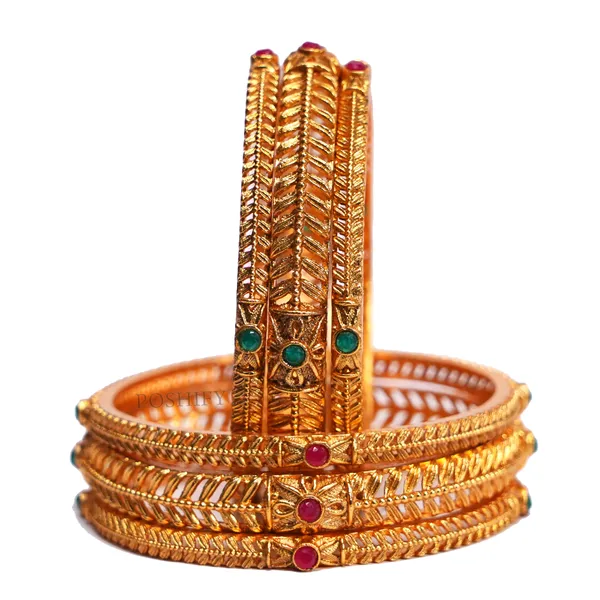 Luxury_Gold_Plated_Pure_Brass_Bangles_for_Women_|_Bangles_Set_|_2139_-_1722_|_Latest_Stylish_Traditional_Kada_Bangles_|_Just_Like_Real_Gold_Jewellery_|_Fashion_|_SET_OF_6