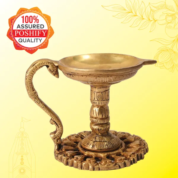 Golden_Brass_Premium_Pooja_Diyas_&_Lanterns_Count_Of_1
