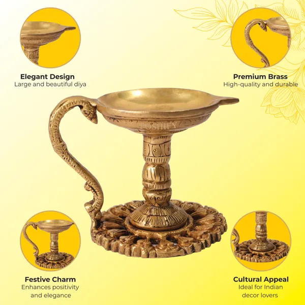 Golden_Brass_Premium_Pooja_Diyas_&_Lanterns_Count_Of_1