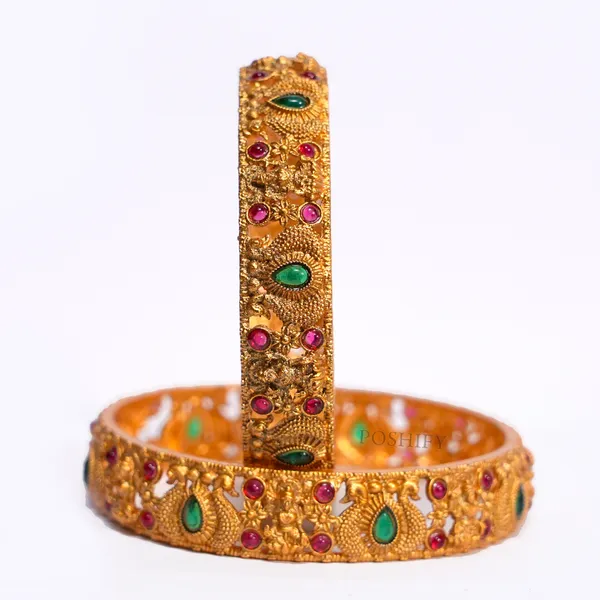 Luxury_Gold_Plated_Goddess_Laxmi_Design_Pure_Brass_Bangles_for_Women_|_Bangles_Set_|_1489_-_1505_|_Latest_Stylish_Traditional_Kada_Bangles_|_Just_Like_Real_Gold_Jewellery_|_Fashion_|_SET_OF_2