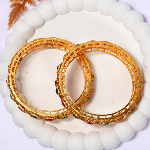 Luxury_Gold_Plated_Pure_Brass_Bangles_for_Women_|_Bangles_Set_|_2350_-_2044_|_Latest_Stylish_Traditional_Kada_Bangles_|_Just_Like_Real_Gold_Jewellery_|_Fashion_|_SET_OF_2