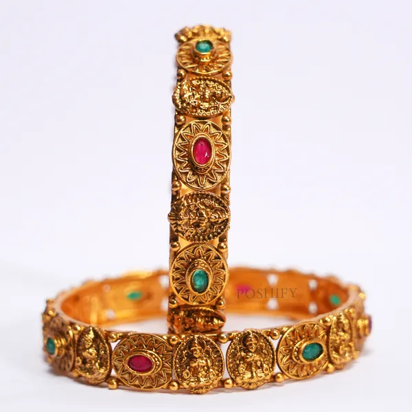 Luxury_Gold_Plated_Goddess_Laxmi_Design_Pure_Brass_Bangles_for_Women_|_Bangles_Set_|_1489_-_1505_|_Latest_Stylish_Traditional_Kada_Bangles_|_Just_Like_Real_Gold_Jewellery_|_Fashion_|_SET_OF_2