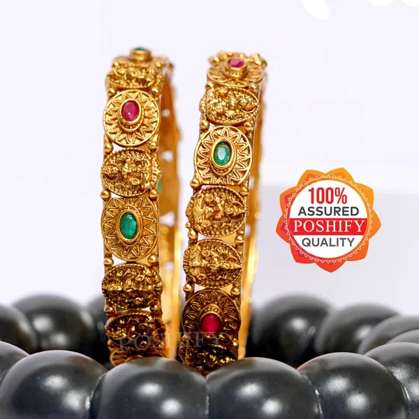 Luxury_Gold_Plated_Goddess_Laxmi_Design_Pure_Brass_Bangles_for_Women_|_Bangles_Set_|_1489_-_1505_|_Latest_Stylish_Traditional_Kada_Bangles_|_Just_Like_Real_Gold_Jewellery_|_Fashion_|_SET_OF_2